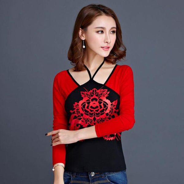 

summer folk-custom exoti blouse shirt women plus size shirts elegant phoenix print harajuku haut femme women's blouses &, White