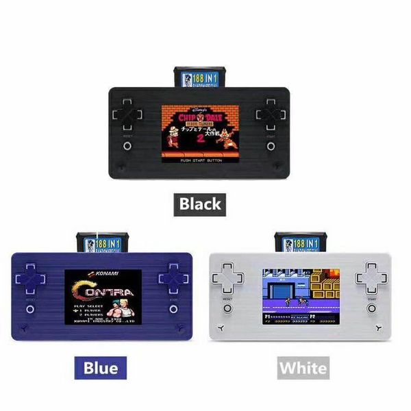 

portable game players 2.8'' 8 bit lcd display pmp station 6000 handheld player built-in 500 games 2pcs card hand held