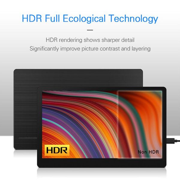 

portable monitor 17.3 inch 1080p usb type-c 5ms response time ips gaming for office and games monitors