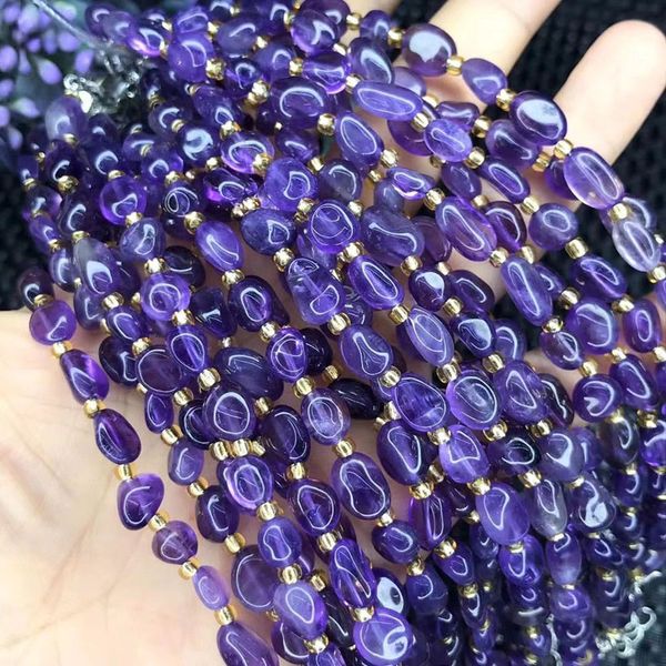 

irregular crystal stone strands charm bracelets for women girl adjustable yoga beaded wedding birthday party club fashion jewelry, Black