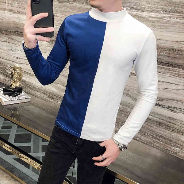 

Men's Hoodies & Sweatshirts High Quality Fashion Autumn Long Sleeve Casual T-shirts All Game Thin Fit T-shirt Homme XM0U, Black