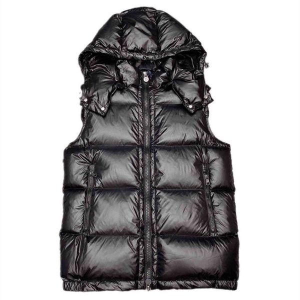 

down jacket winter vests parkas coat hooded outerwear waterproof for men and women windbreaker keep warm hoodie thick clothing detachable, Black