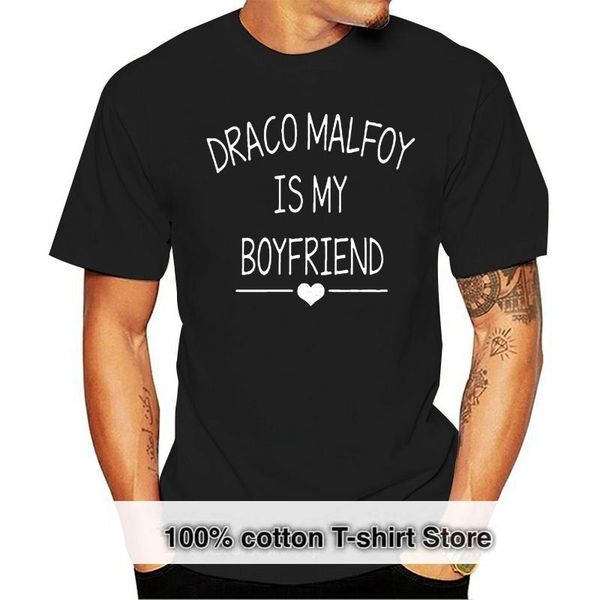 

men's t-shirts draco malfoy is my boyfriend letter print women t shirt casual cotton funny lz, White;black