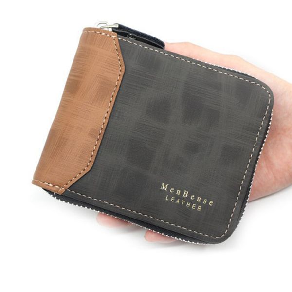 

mens slim mini wallet small money bag male purses card holder wallets handbag clutch bag walets, Red;black