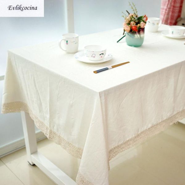 

chinese classical white tablecloth cotton linen toalha de mesa nappe rectangulaire lace edge manteles para table cloth