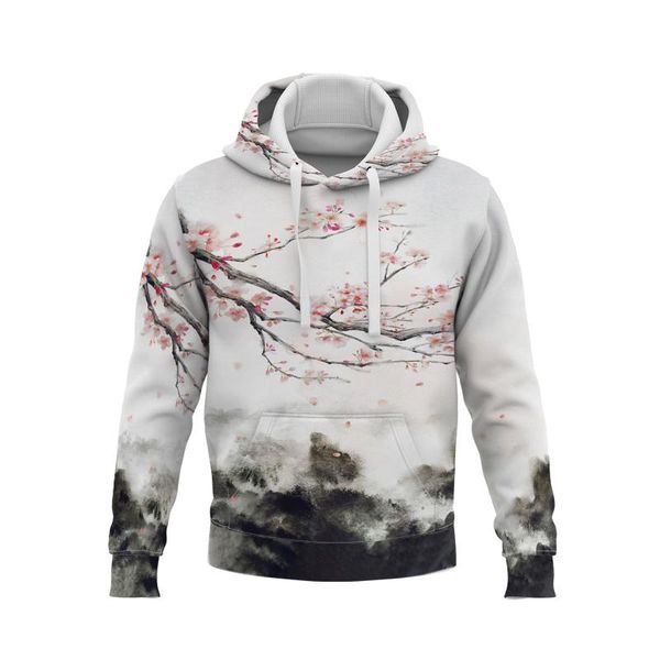 

men's hoodies & sweatshirts fashion autumn sweatshirt 3d printed flower hoodie men women children's harajuku casual fun couple, Black