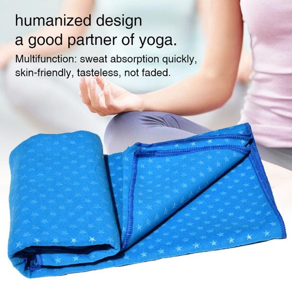

yoga mats workout fitness stars print soft mat towel sport artificial flannel cover portable travel pilates non slip absorbent sweat