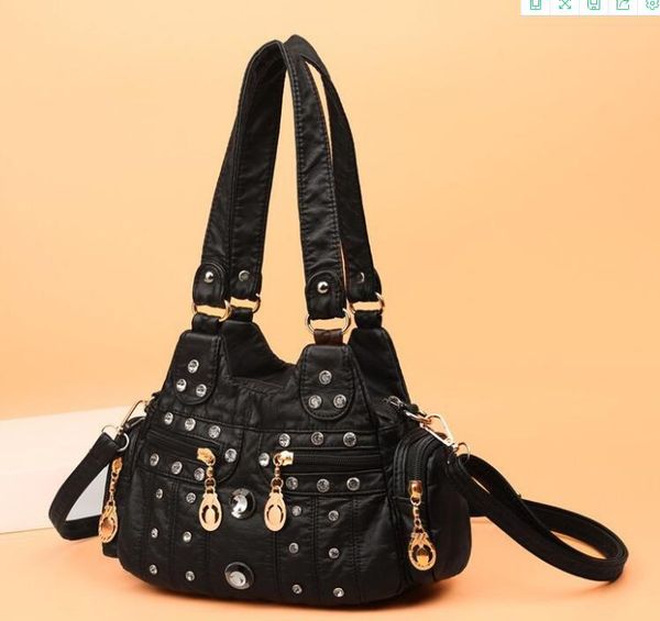 

fashion genuine leather soft women's shoulder bags totes handbag cross body cosmetic bag cell phone pocket wallets coin purses no959-2