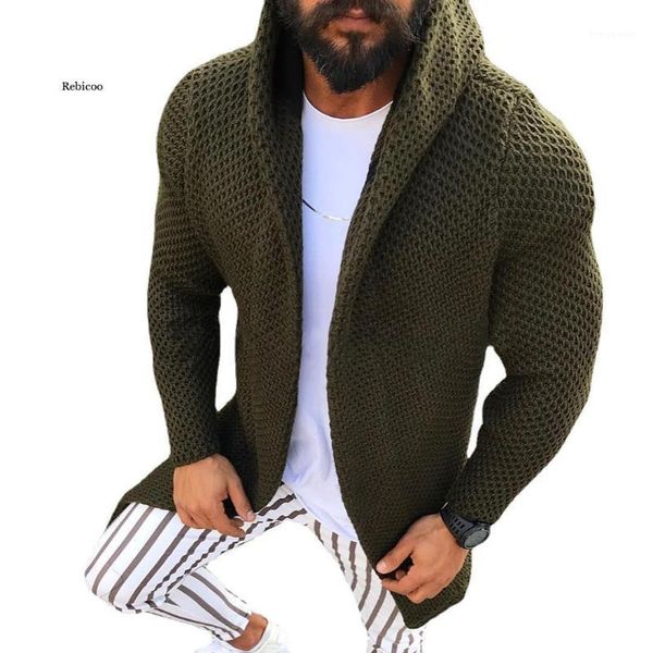 

men's jackets long sweaters cardigan male autumn coat casual solid color outerwear plus size 3xl, Black;brown