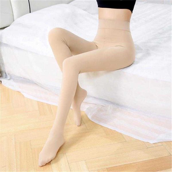 

luxury socks hosiery dress sports socks winter thermal stockings for women wear thick keep warm pantyhose tight slim push up hip black or co, Black;white