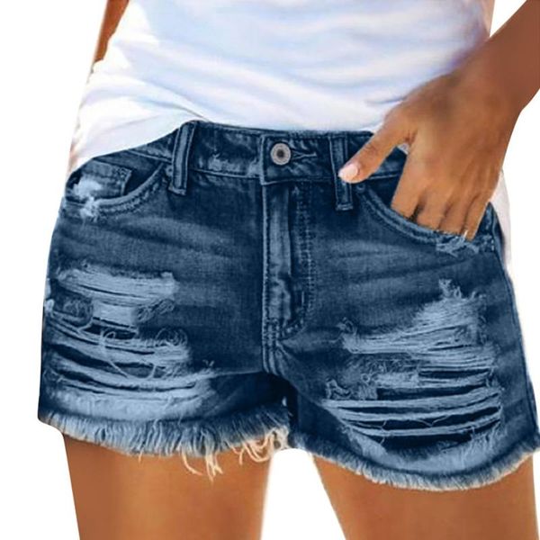 

women's shorts women fashion casual summer cool denim booty pocket jeans female tassel hole bottom chic ladies, White;black