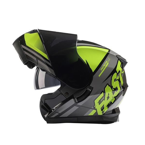

motorcycle helmets full face casco moto flip up helmet men women modular open visor protective gears off road