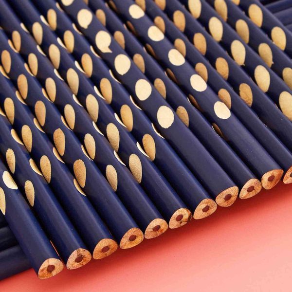 

luxury pencils corrected holding posture hole children's stationery hb first grader triangular pole pencil writing pen