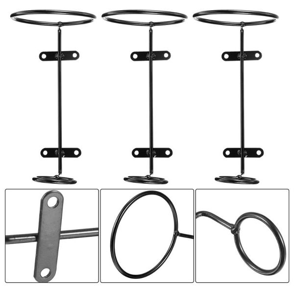 

hooks & rails 6pcs red racks iron downward hanging wall display