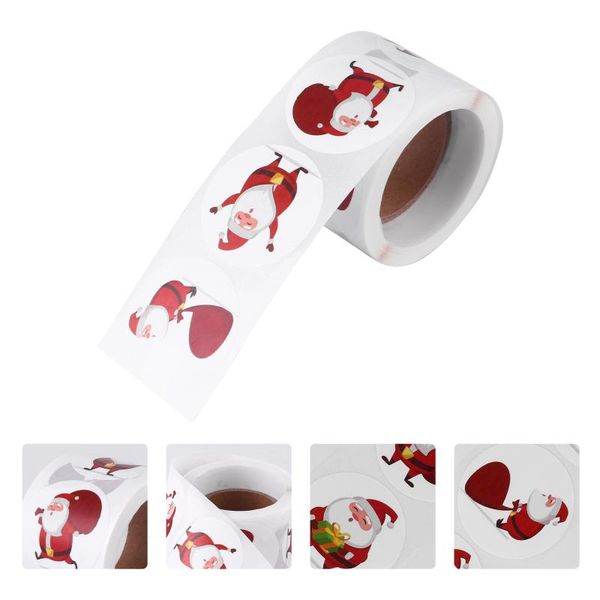 

gift wrap 1 roll 200pcs xmas santa claus stickers label holiday sealing