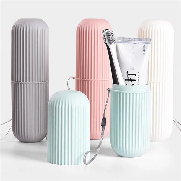 

travel portable toothbrush toothpaste holder storage box household cup outdoor bracket bathroom accessories holders