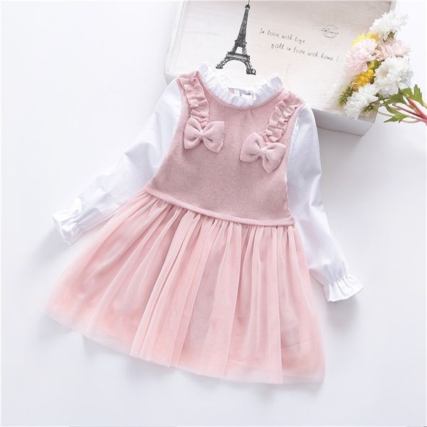 

baby / toddler flounce collar splice tutu dress 210528, Red;yellow