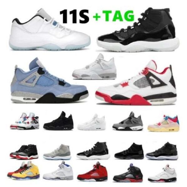 

2022 bred 11 low legend blue basketball shoes jubilee 25th anniversary 11s concord 45 cool grey 4 white sneaker trainer braz