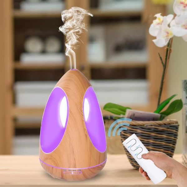 

humidifiers 550ml ultrasonic humidifier aromatherapy mist maker remote control 7 clolor changing led light for home essential oil diffuser