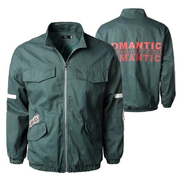 

men's jackets 2021 fashion hooded cappotto uomo multi-pocket cargo bomber jacket tracksuit coat men hip hop streetwear, Black;brown