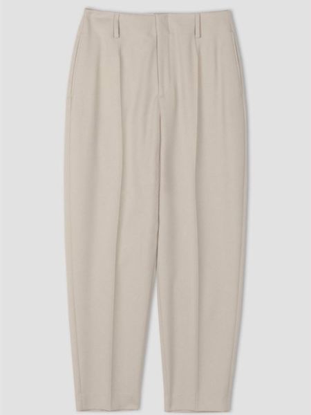 

women's pants & capris woolen high waist 2021 straight trousers ladies office wear clothes with pockets, Black;white