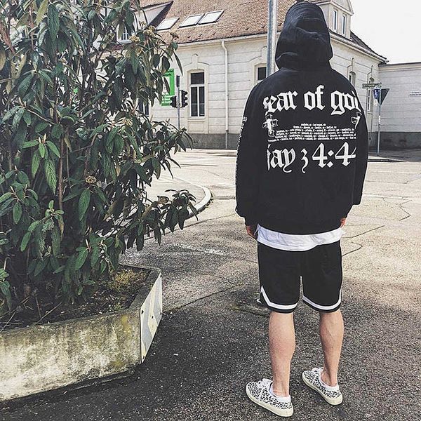 

f/og coats shoulder fashion brand hip-hop boots of good wide fog hoodie k8te, Tan;black