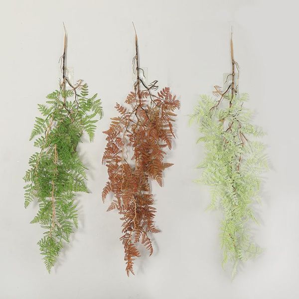 

decorative flowers & wreaths garden persian fern vines hanging artificial plant plastic leaf grass wedding party wall balcony christmas deco