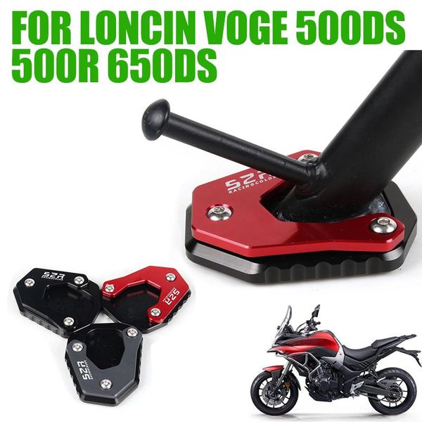 

other motorcycle parts foot side stand pad plate kickstand enlarger support extension for voge 500ds 500r 650ds 500 r 650 ds accessories