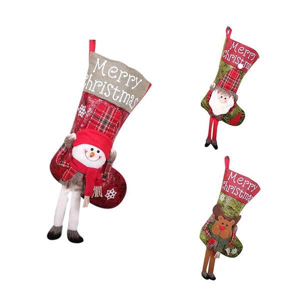 

christmas decorations decor socks ornaments pendant small boots children year candy bag gift fireplace jewelry