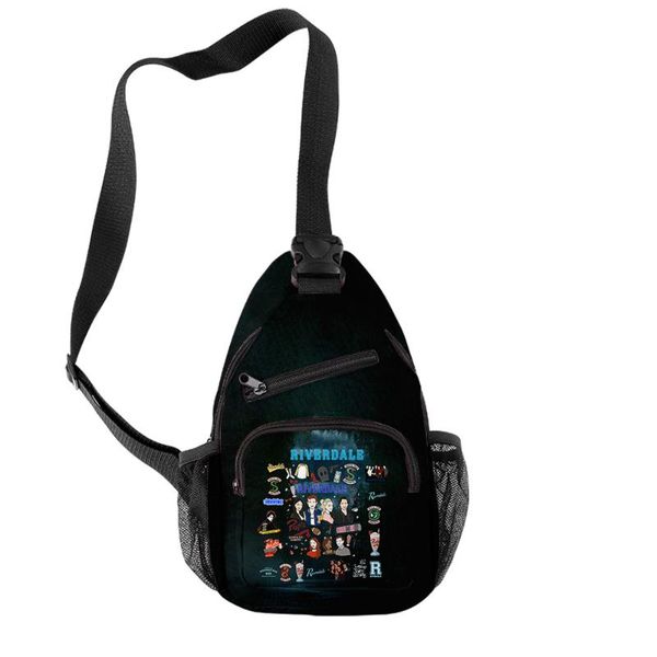 

backpack tv riverdale season 5 children teenager boys girls chest bag crossbody waterproof oxford messenger outdoor sports travel