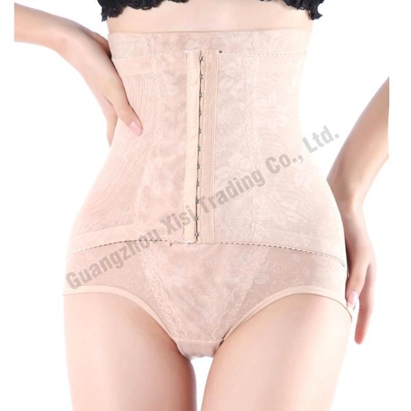 

women's shapers arrival women high waist plus size slimming pantie abdomen lift body control belly shaper hook & bone shapewear 2021, Black;white