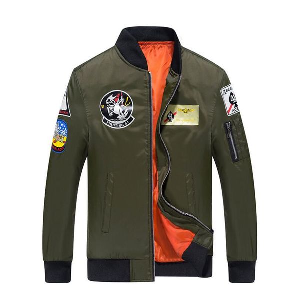 

fashion mens luxury designer jackets long sleeve windbreaker jacket men zipper print bomber coats, Black;brown