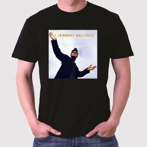 

new morrissey kill uncle men's black t-shirt size s to 3xl, White;black