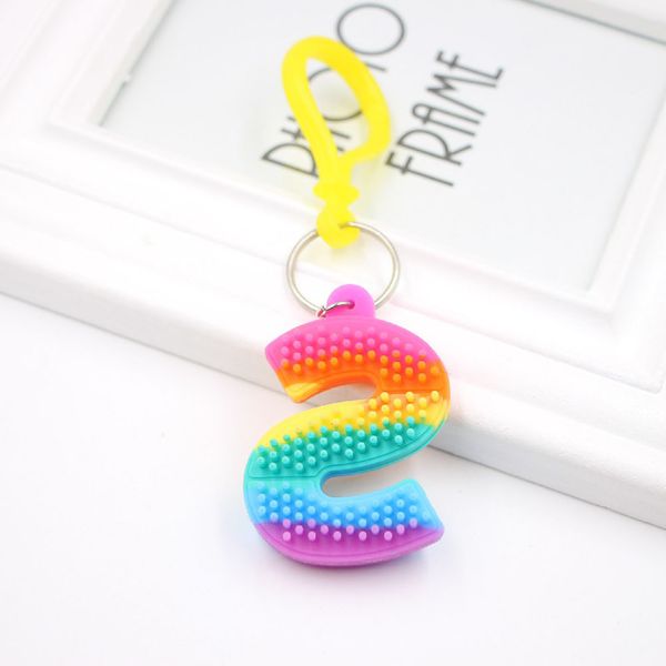 

26 letters fidget toys children letter anti stress hands pendant squishy toys gift