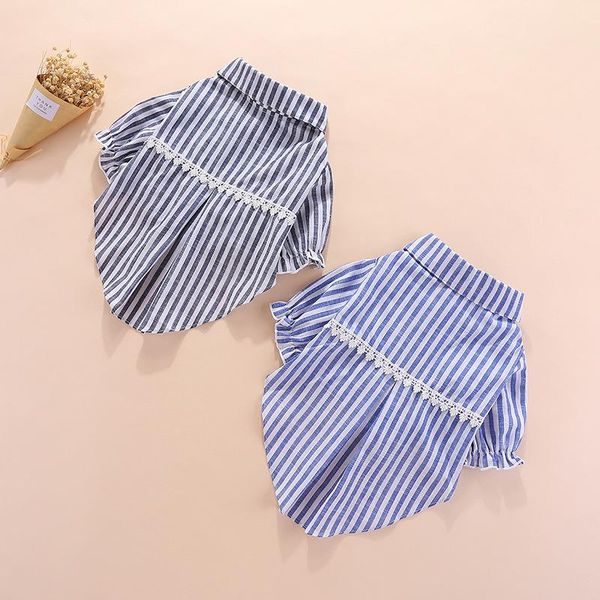 

dog apparel pet summer clothes striped shirt coat pomeranian schnauzer clothing poodle bichon small costume drop outfit