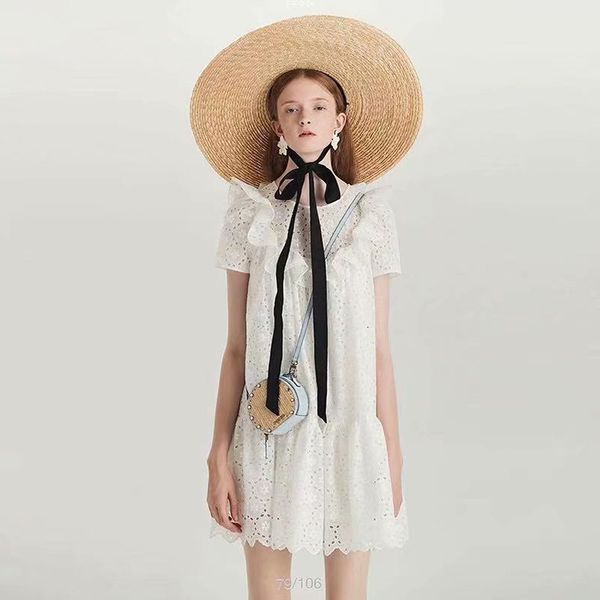 

dress 2021 summer party women leisure elegant holiday chic embroidered tape dressed fashion, Black;gray
