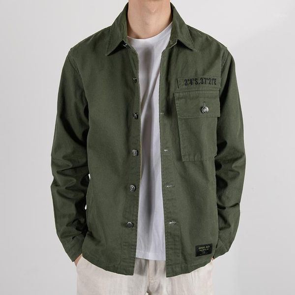 

autumn and spring long-sleeved pure cotton jackets men brand fashion jacket for solid comfortable mens jaqueta jas men's, Black;brown
