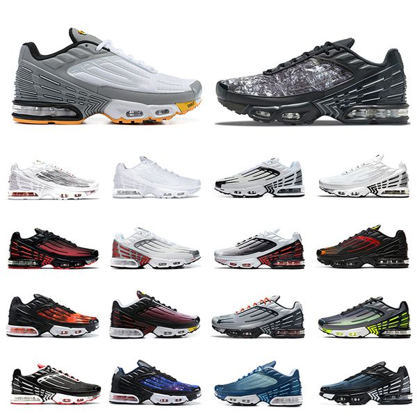

shoes 3 tuned running tn plus mens white black purple nebula parachute crimson laser blue red neon trainers sports sneakers