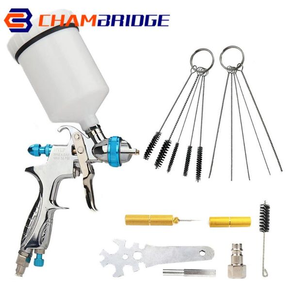 

professional spray guns mini paint gun 600ml 1.4mm nozzle gravity airbrush kit for painting car pneumatic tool air brush sprayer