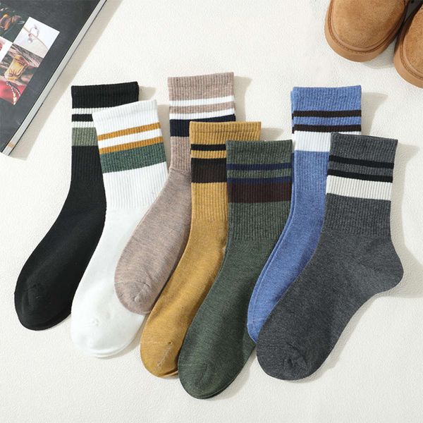 

long medium autumn winter stripe basketball sweat odor thickened long, Black