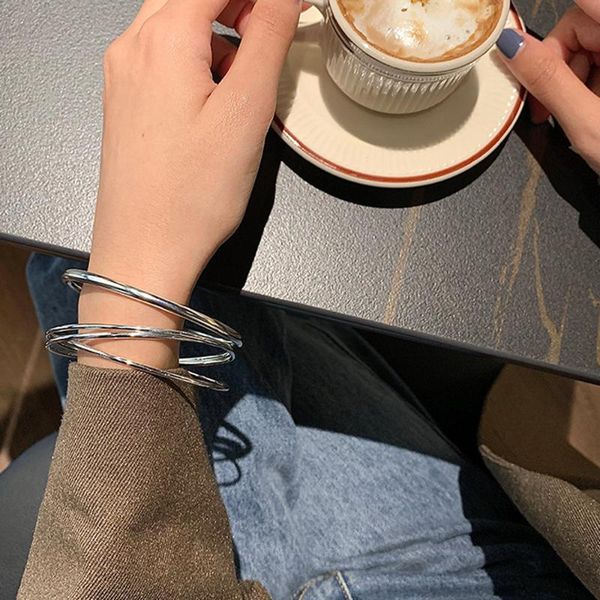 

link, chain contracted female bracelet more than three bangles fashion charm, Black