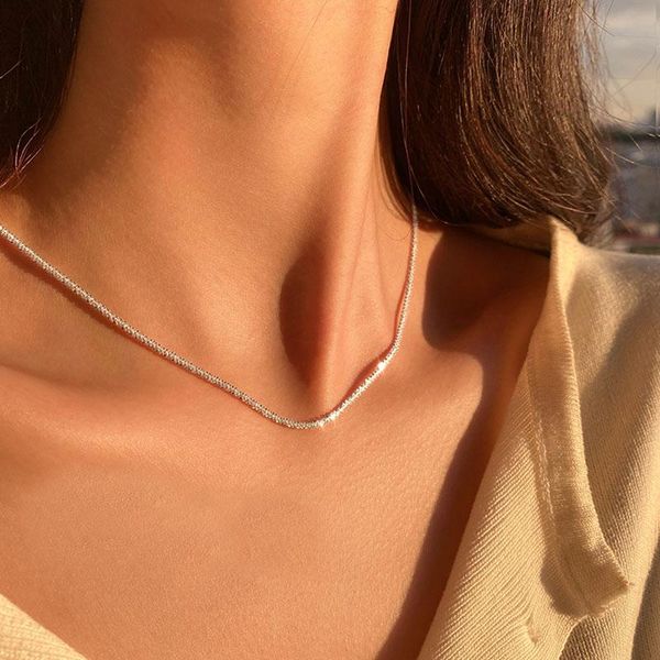 

chokers soft starry choker necklace women wedding accessories silver color chain punk gothic jewelry collier femme, Golden;silver