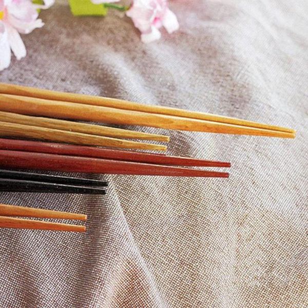 

chopsticks handmade japanese style natural wood set tie tableware chinese gift value line sushi reusabl l2n4