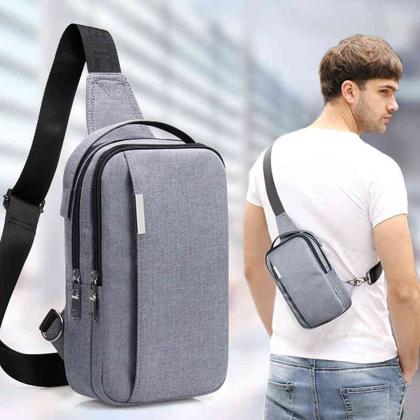 

2021 waist bag men's canvas chest leisure single shoulder messenger small backpack multifunctional outdoor, Black;red