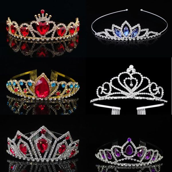 

hair clips & barrettes brides, bridesmaids, crowns, children, girls, princesses, birthday gifts, tiaras, stage shows, festival party ornamen, Golden;silver