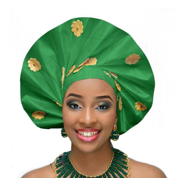 

african sego headtie turban aso oke gele fashion headwraps1