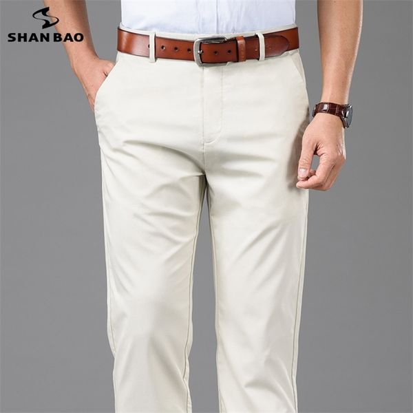 Летние высококачественные бамбуковые волокон хлопчатобумажные свободные прямые повседневные брюки классические бренд мужские легкие и тонкие брюки 210715