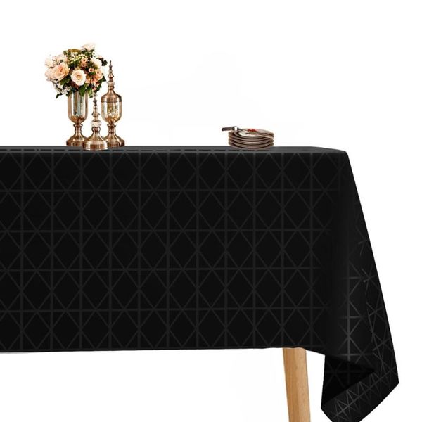 

table cloth waterproof oilproof tablecloth decorative elegant rectangular cover dining room tea for wedding party banquet