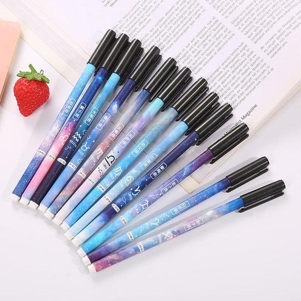 

gel pens 4pc/lot constellation pen 0.5mm novelty starry black ink children gifts student stationery school writing office supplies