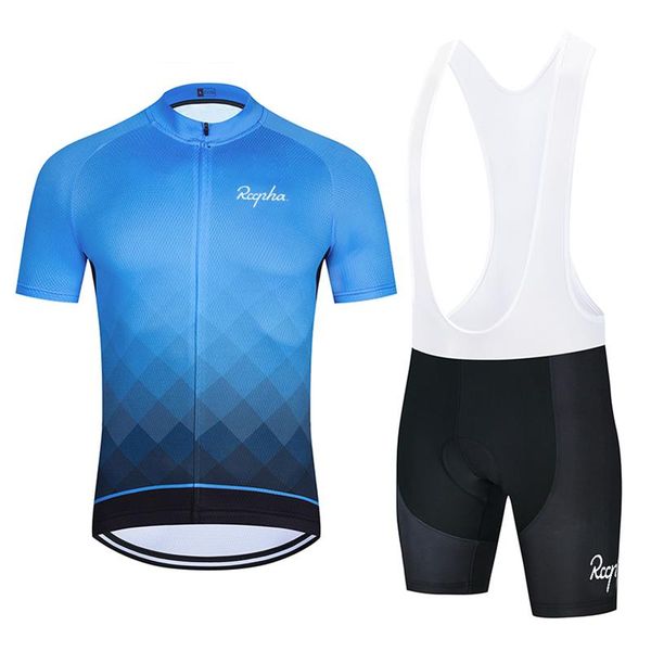 

racing sets outdoor bike jersey set summer mountain road riding jumpsuit cycling shorts mtb bicycle clothes, Black;blue